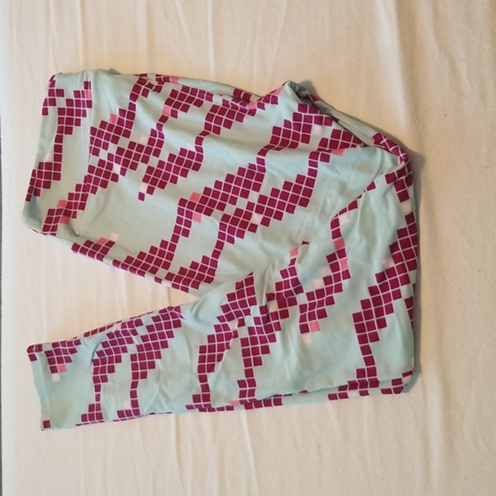 🆕 LuLaRoe Leggings TC Light Blue and Purple NWOT